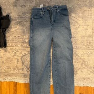 Good American straight Women's Jeans size 26 raw hem